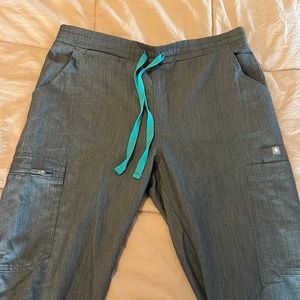 Figs Graphite Yola Skinny scrub pants